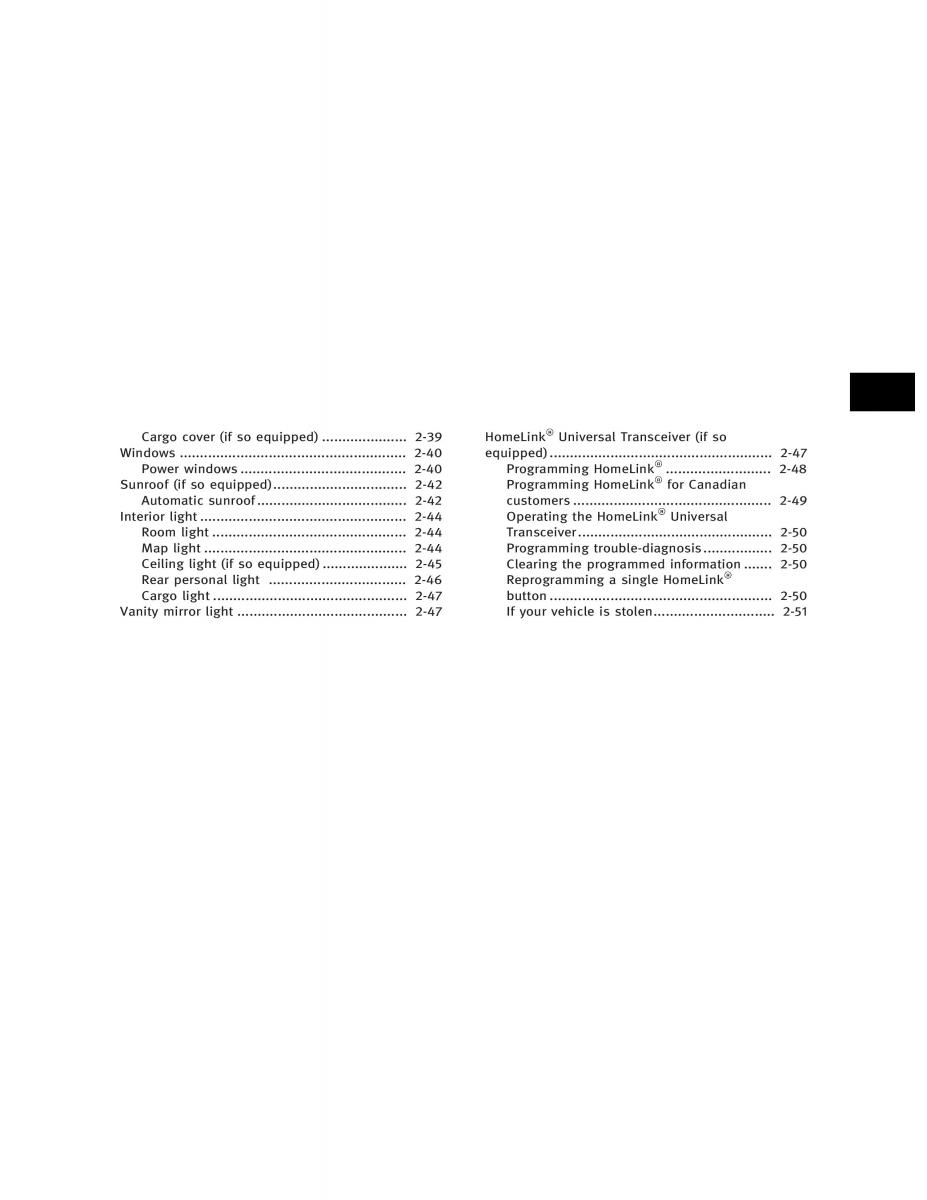 Infiniti FX I owners manual / page 73