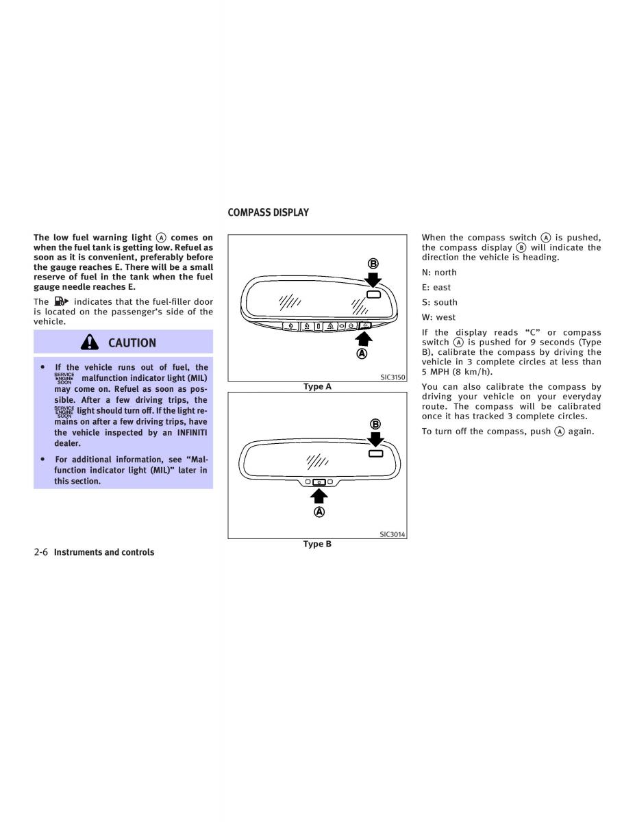Infiniti FX I owners manual / page 78
