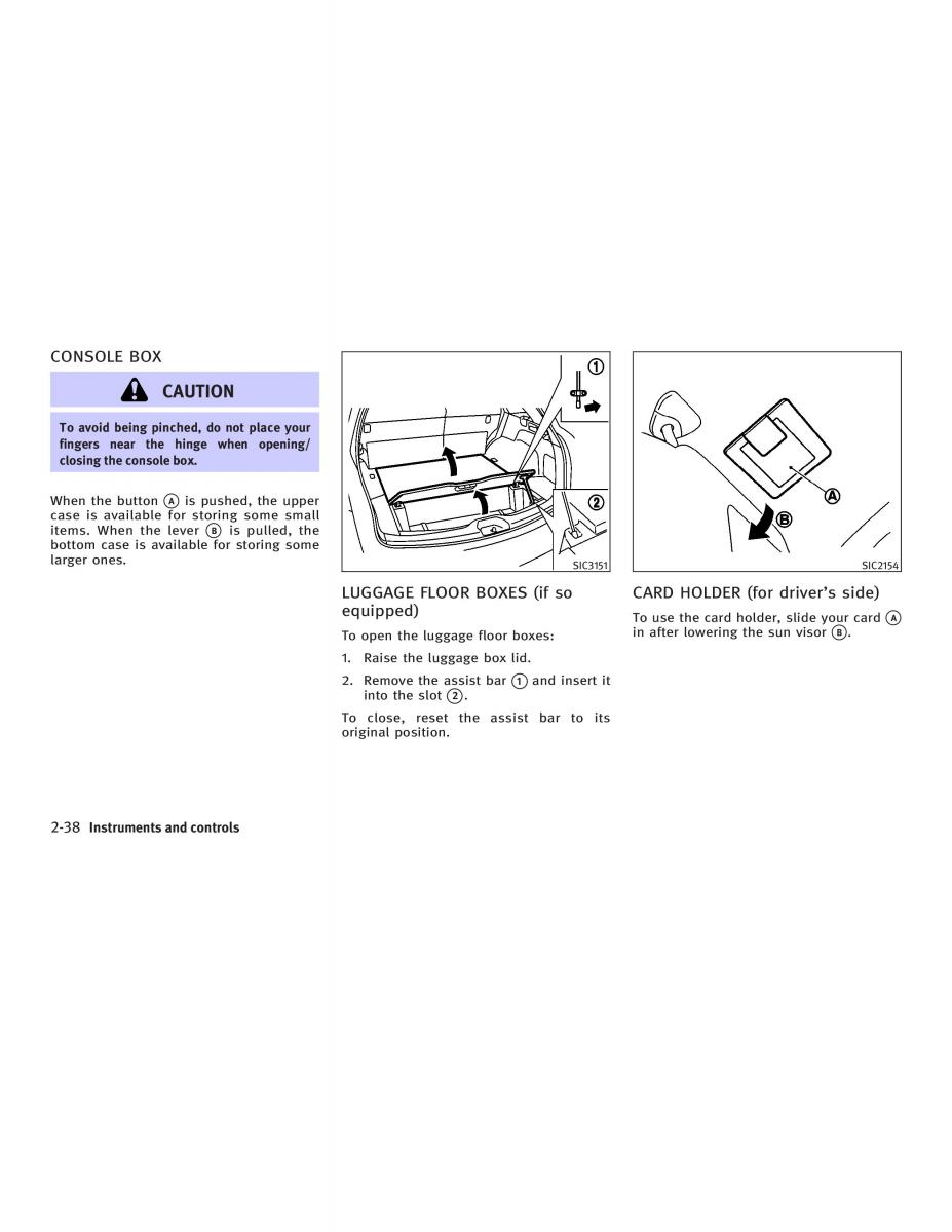 Infiniti FX I owners manual / page 110