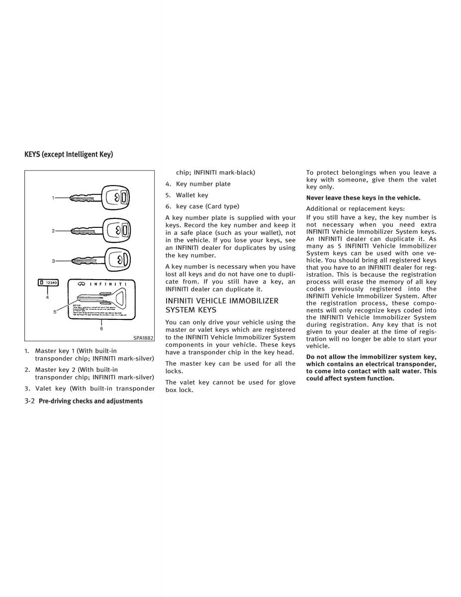 Infiniti FX I owners manual / page 126