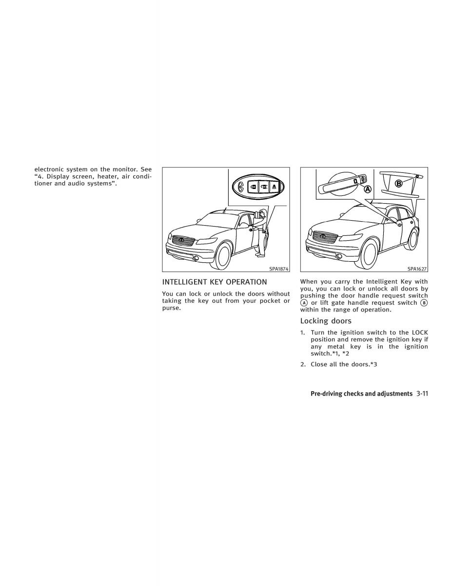Infiniti FX I owners manual / page 135