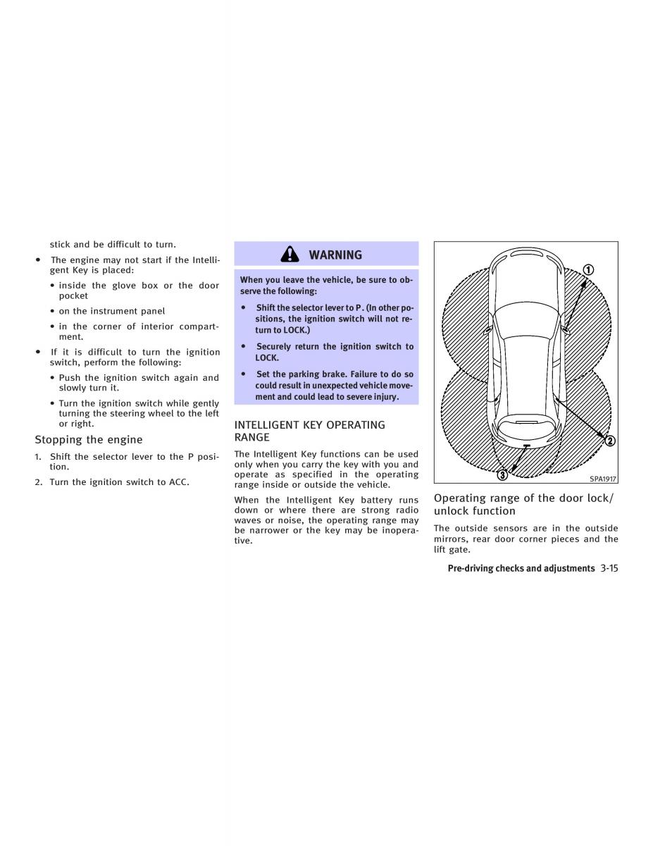 Infiniti FX I owners manual / page 139