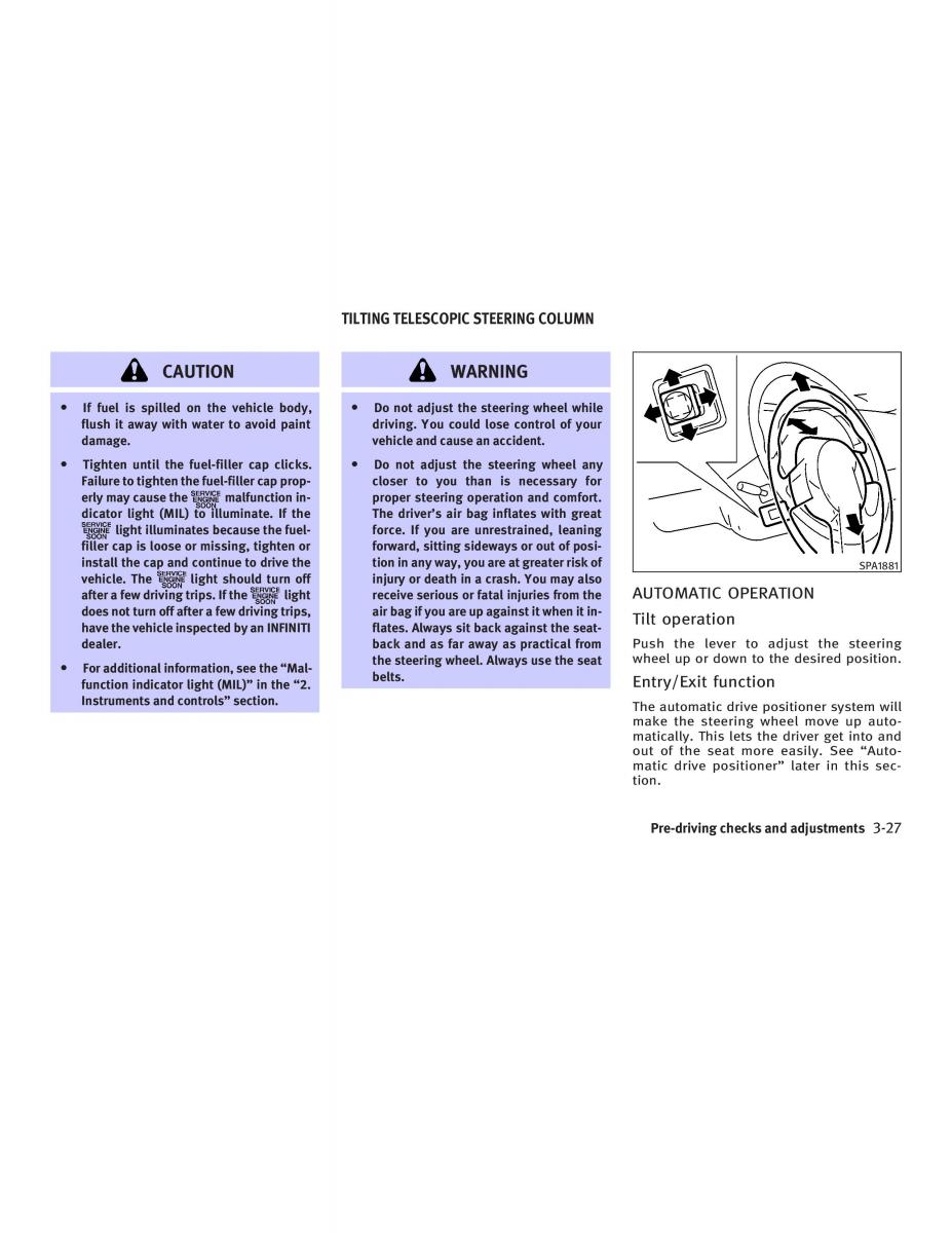 Infiniti FX I owners manual / page 151