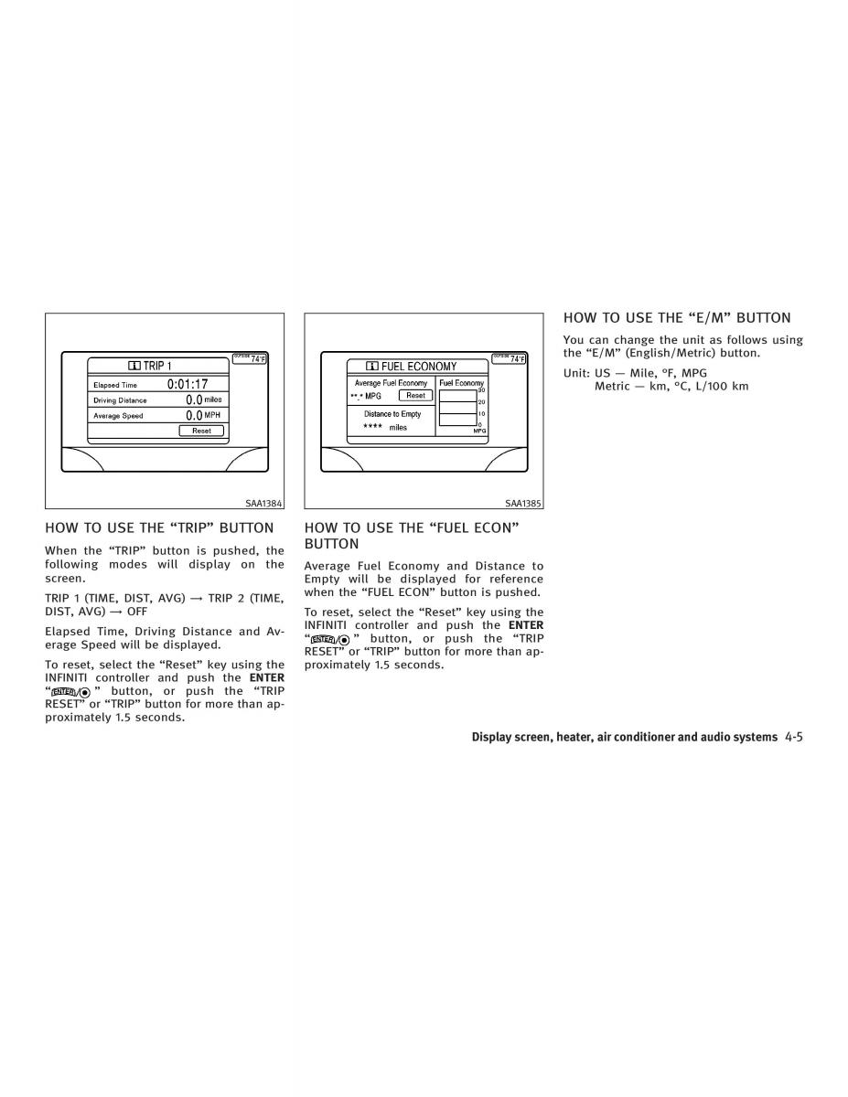 Infiniti FX I owners manual / page 163