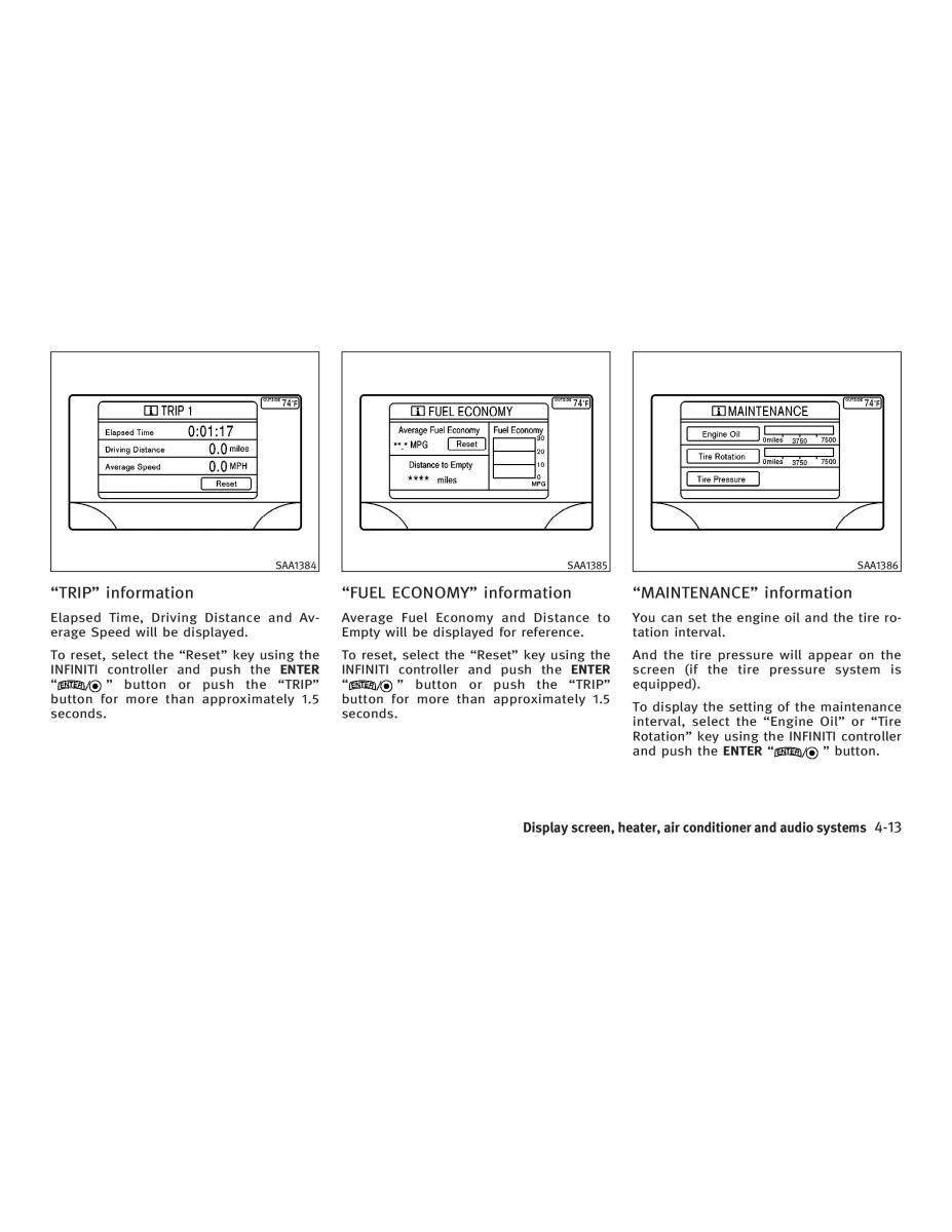 Infiniti FX I owners manual / page 171
