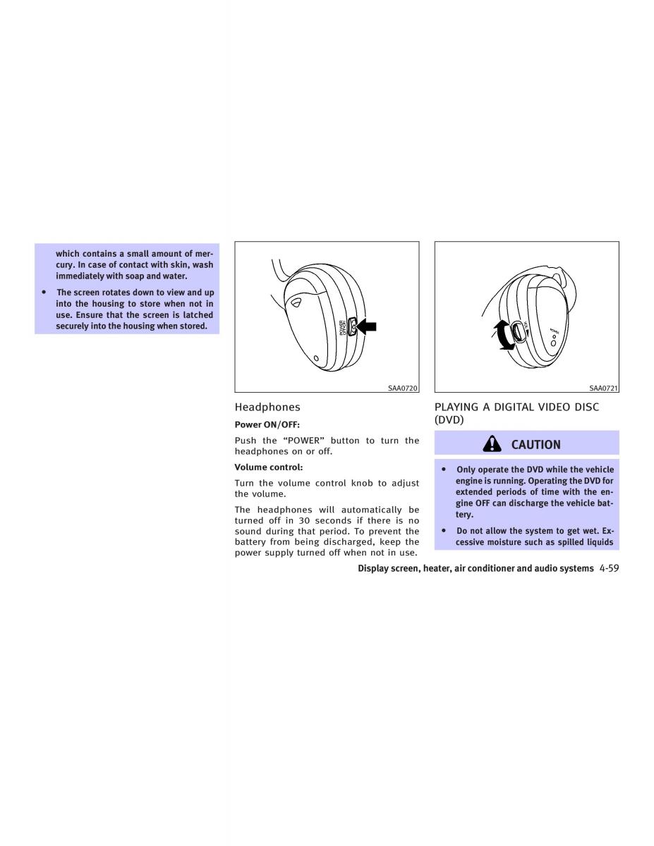 Infiniti FX I owners manual / page 217