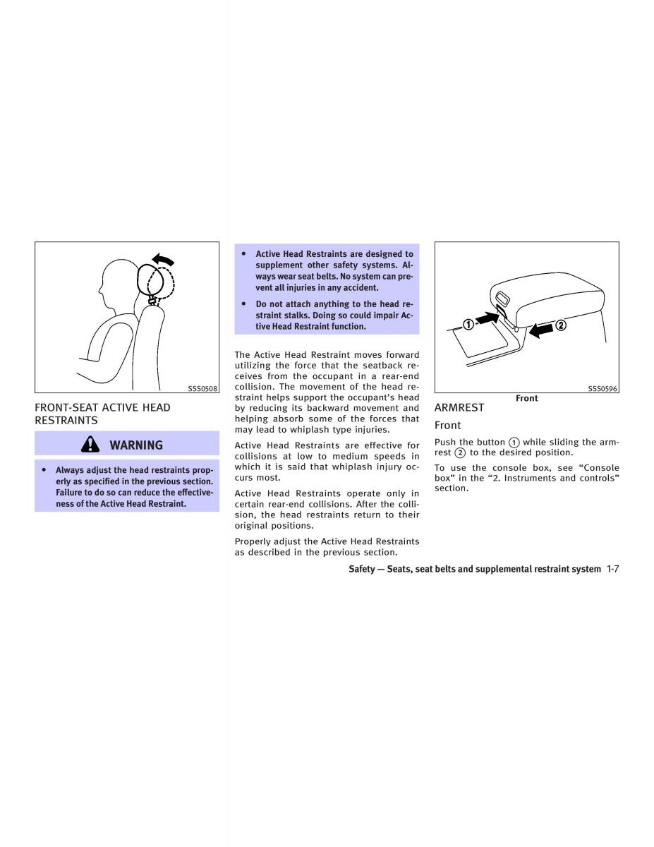 Infiniti FX I owners manual / page 23