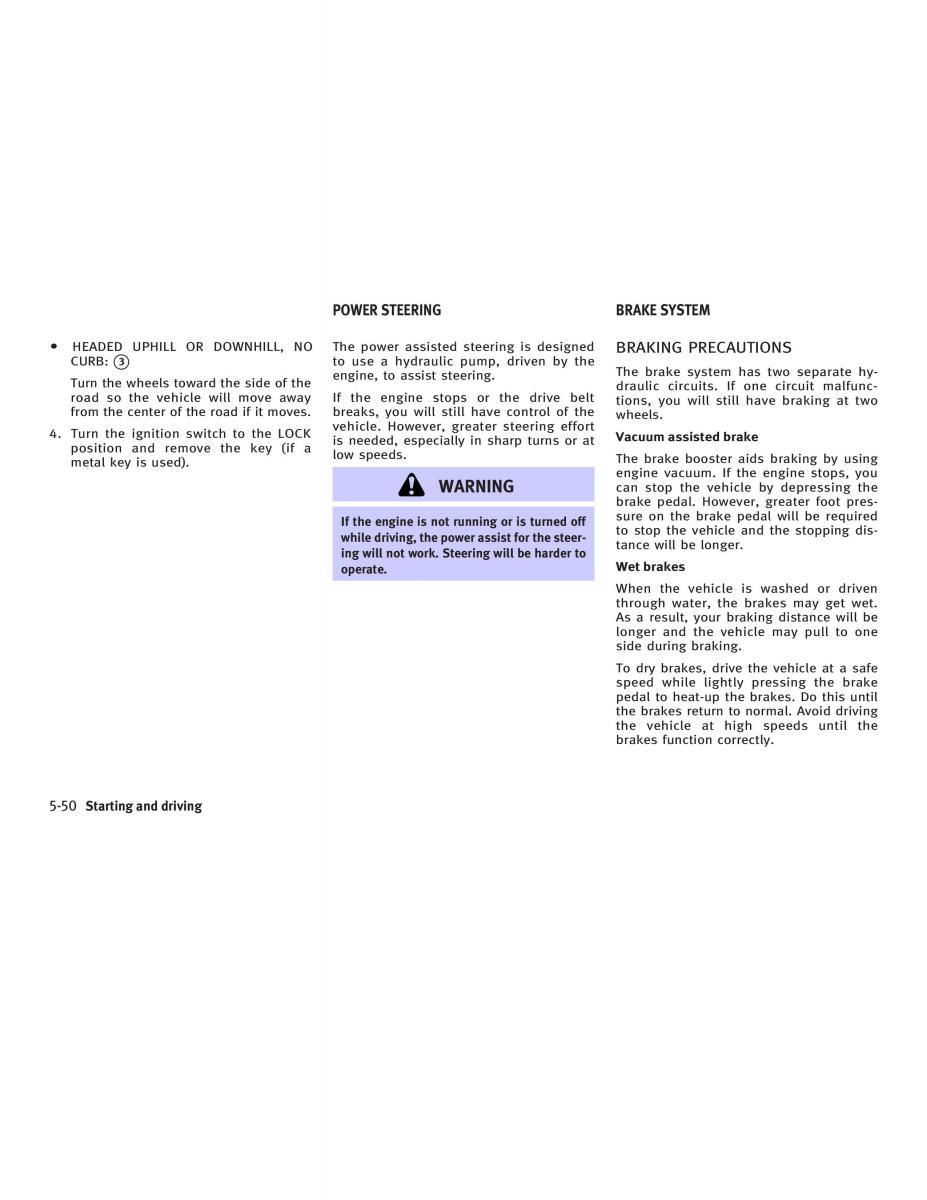 Infiniti FX I owners manual / page 276