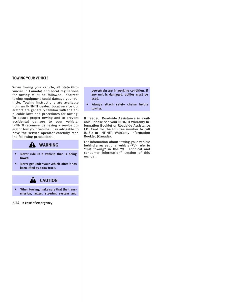 Infiniti FX I owners manual / page 298