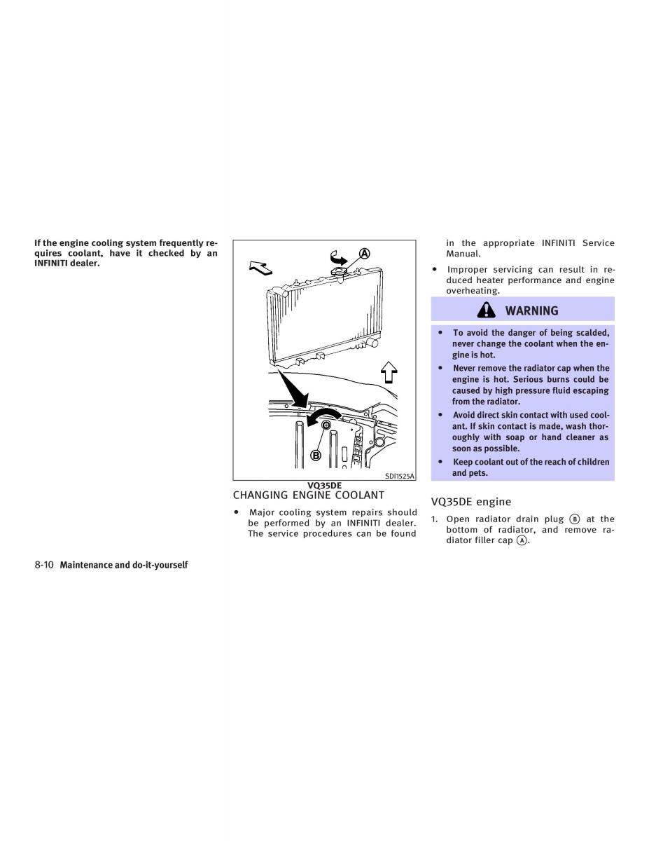 Infiniti FX I owners manual / page 318