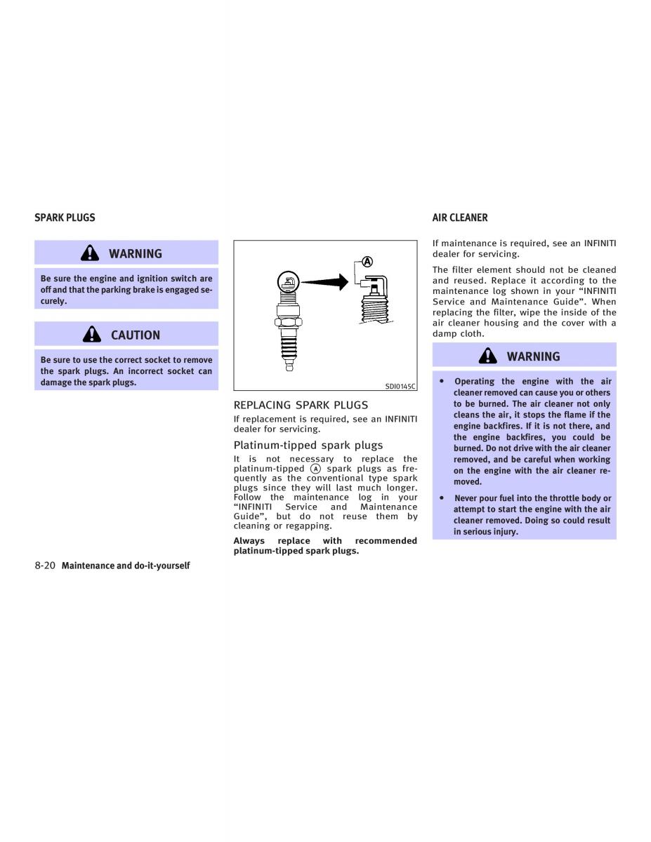 Infiniti FX I owners manual / page 328