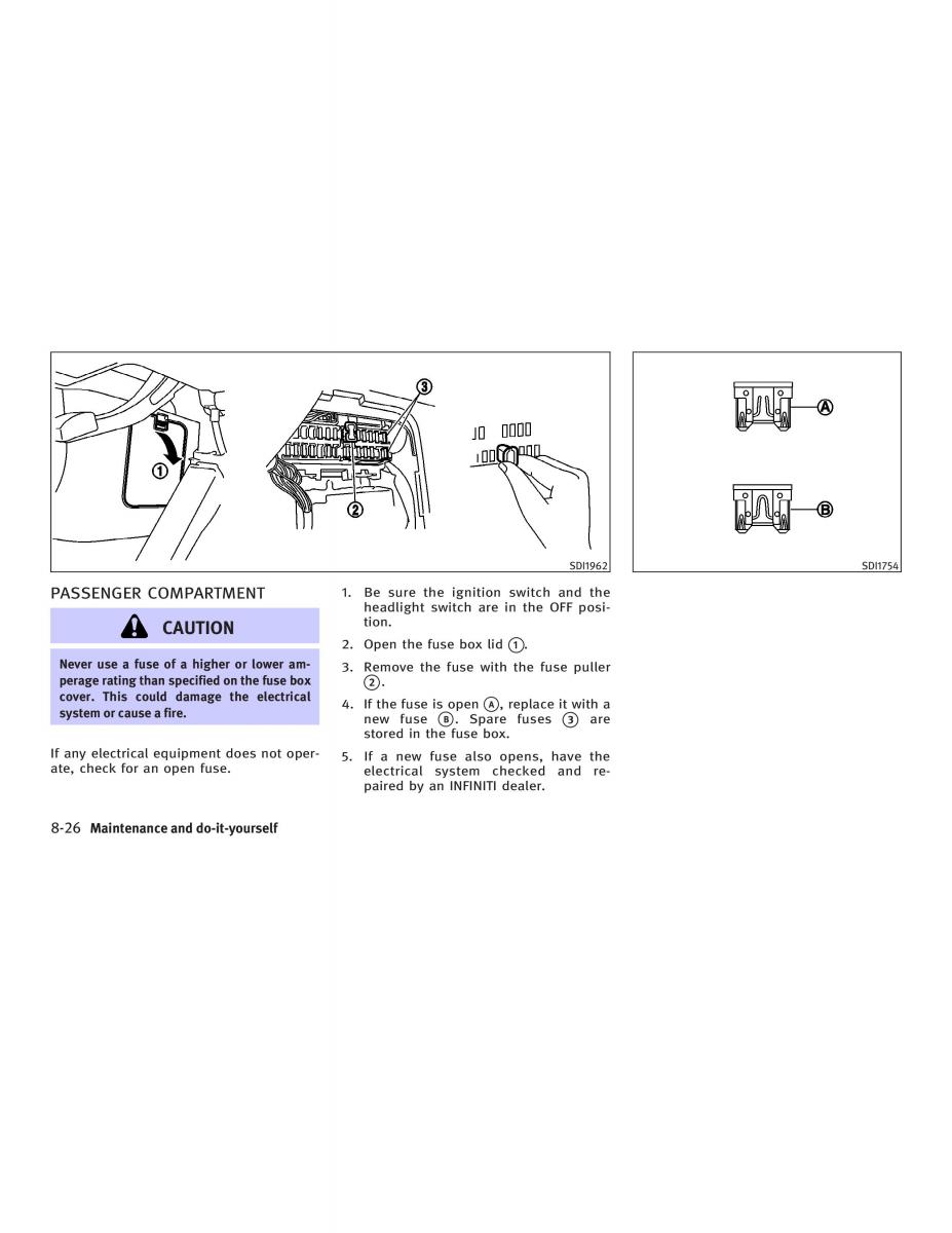 Infiniti FX I owners manual / page 334