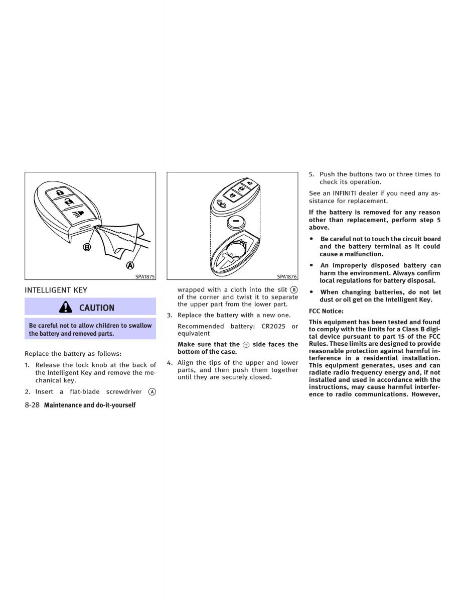 Infiniti FX I owners manual / page 336
