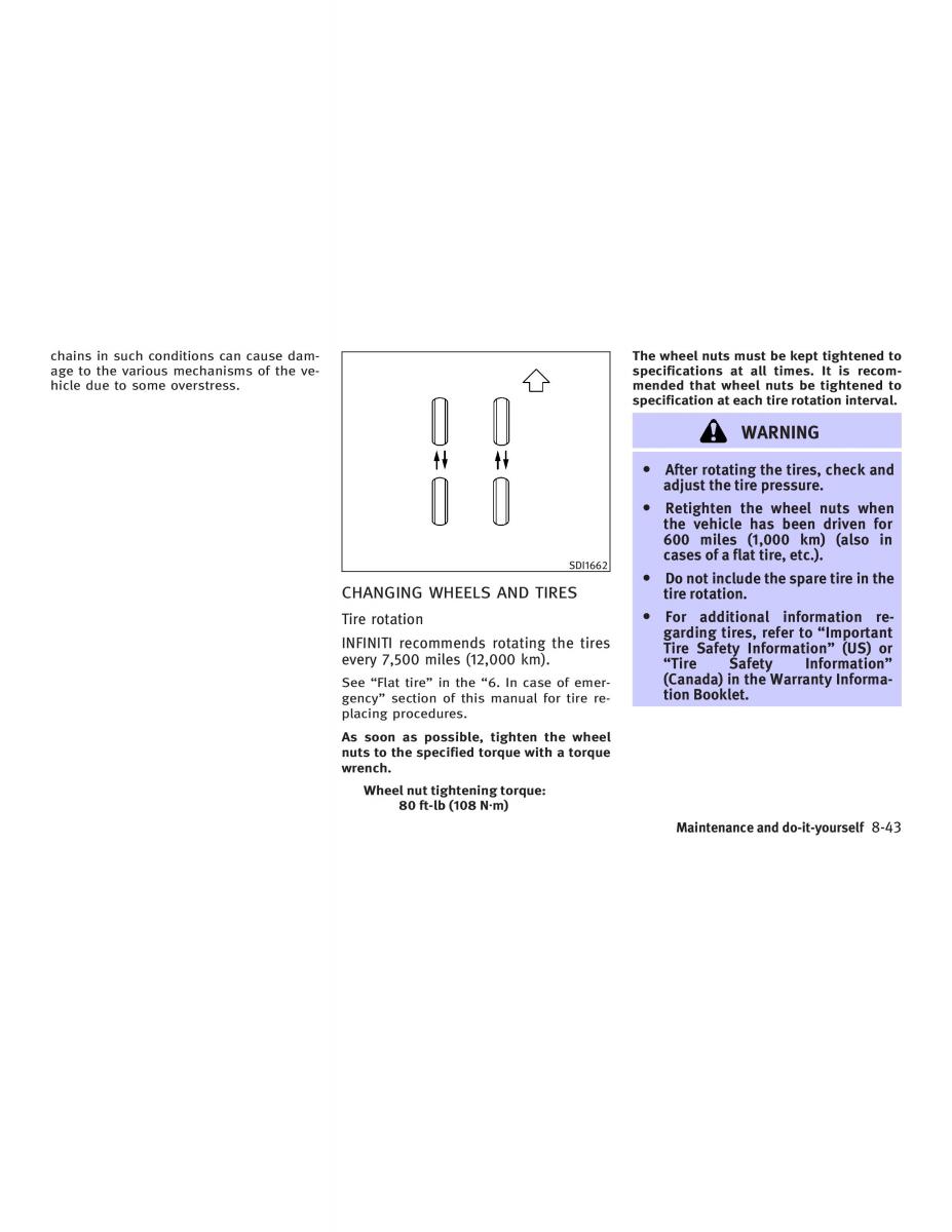 Infiniti FX I owners manual / page 351