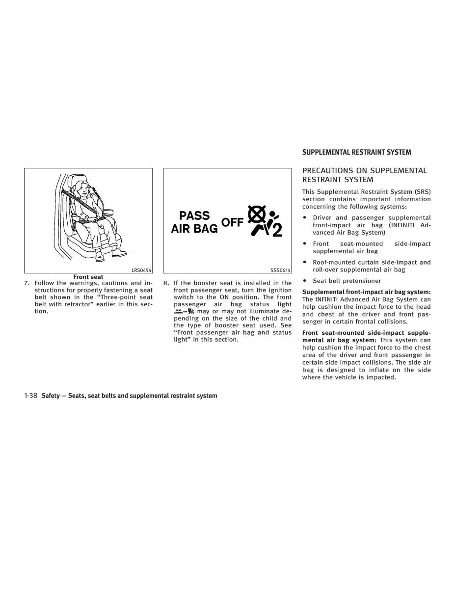 Infiniti FX I owners manual / page 54