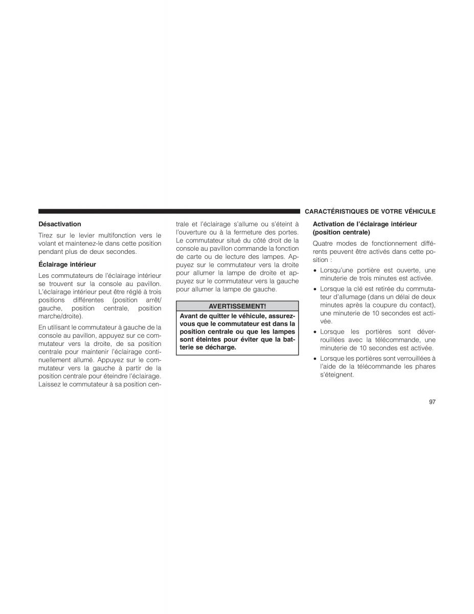 Fiat 500 manuel du proprietaire / page 99