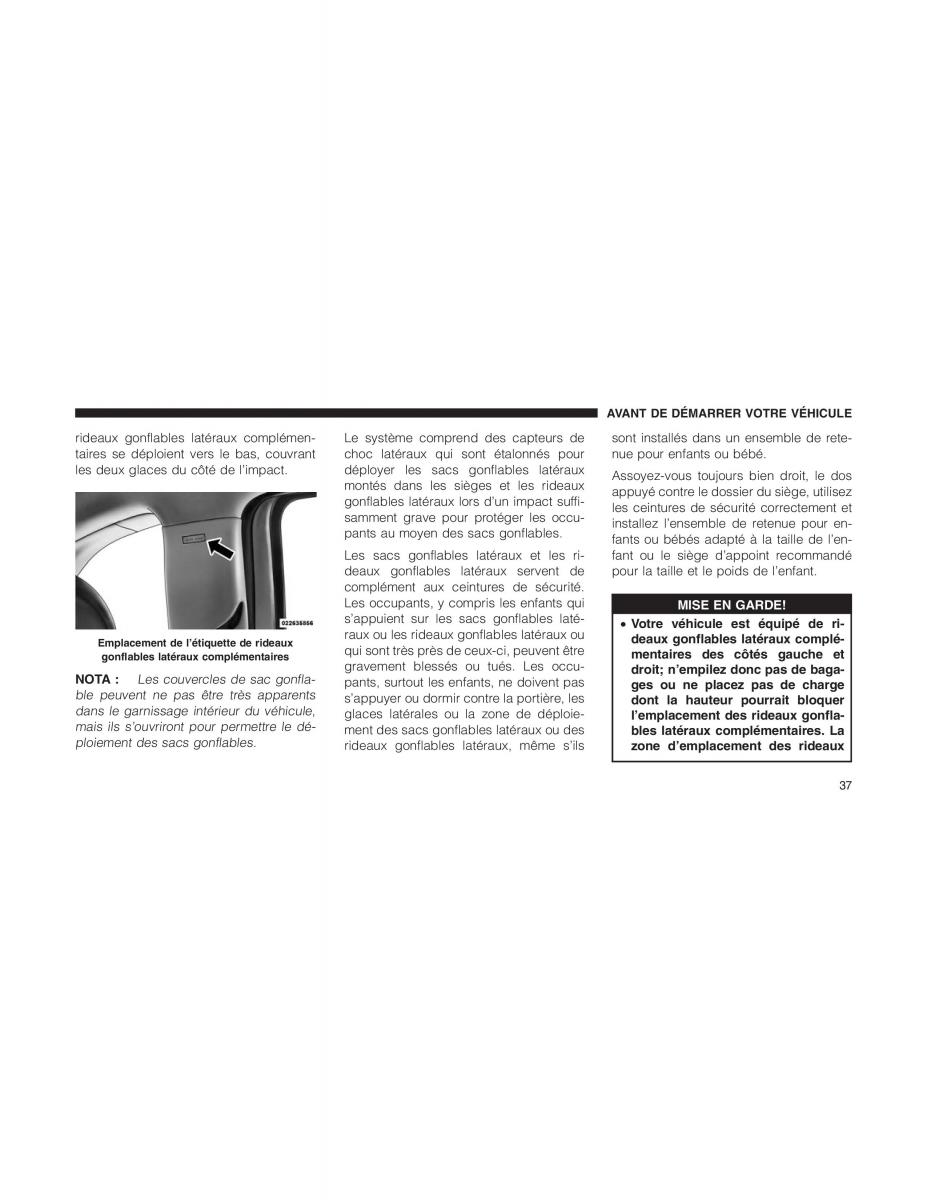 Fiat 500 manuel du proprietaire / page 39