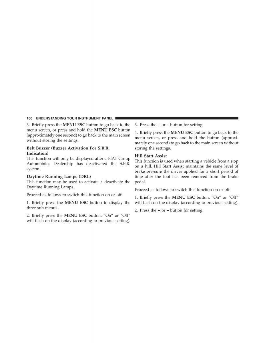 instrukcja obsługi Fiat 500 Fiat 500 owners manual / page 162