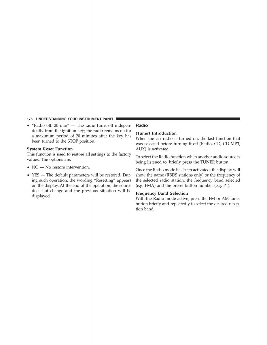 instrukcja obsługi Fiat 500 Fiat 500 owners manual / page 178