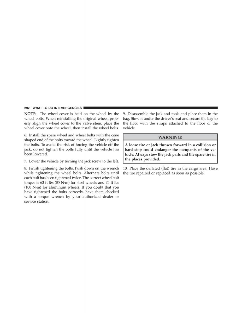 instrukcja obsługi Fiat 500 Fiat 500 owners manual / page 294