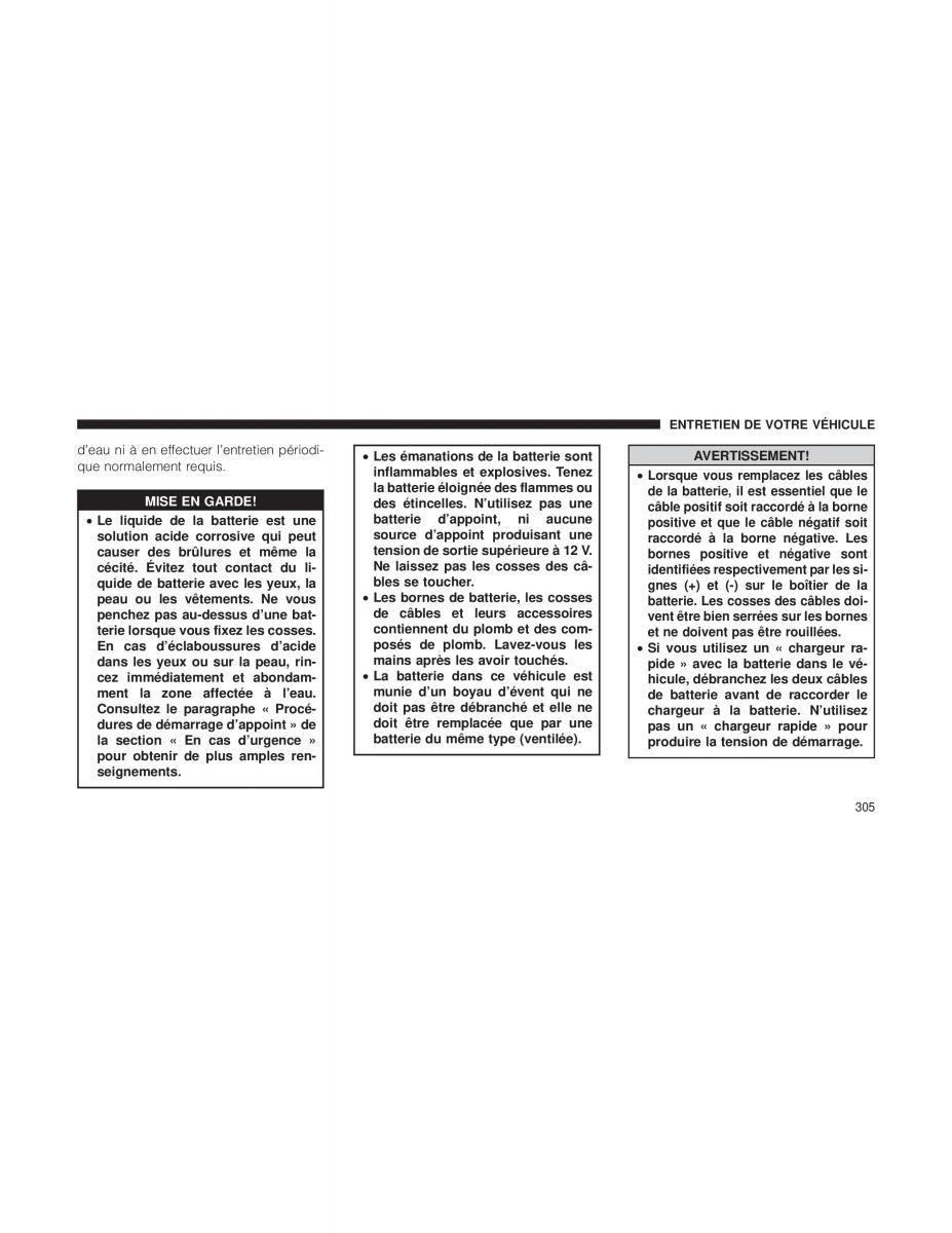 Fiat 500L manuel du proprietaire / page 307