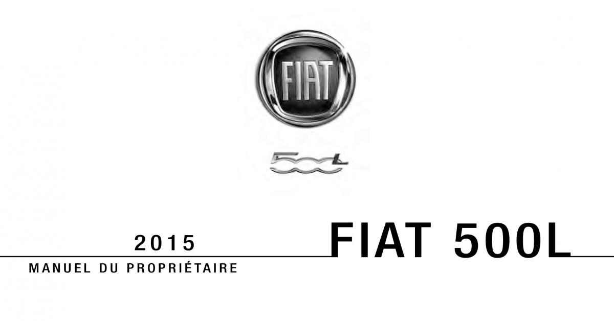 Fiat 500L manuel du proprietaire / page 1