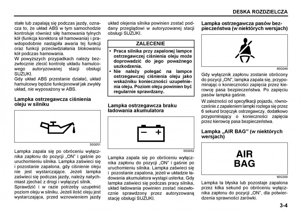 Suzuki Grand Vitara I 1 instrukcja / page 61