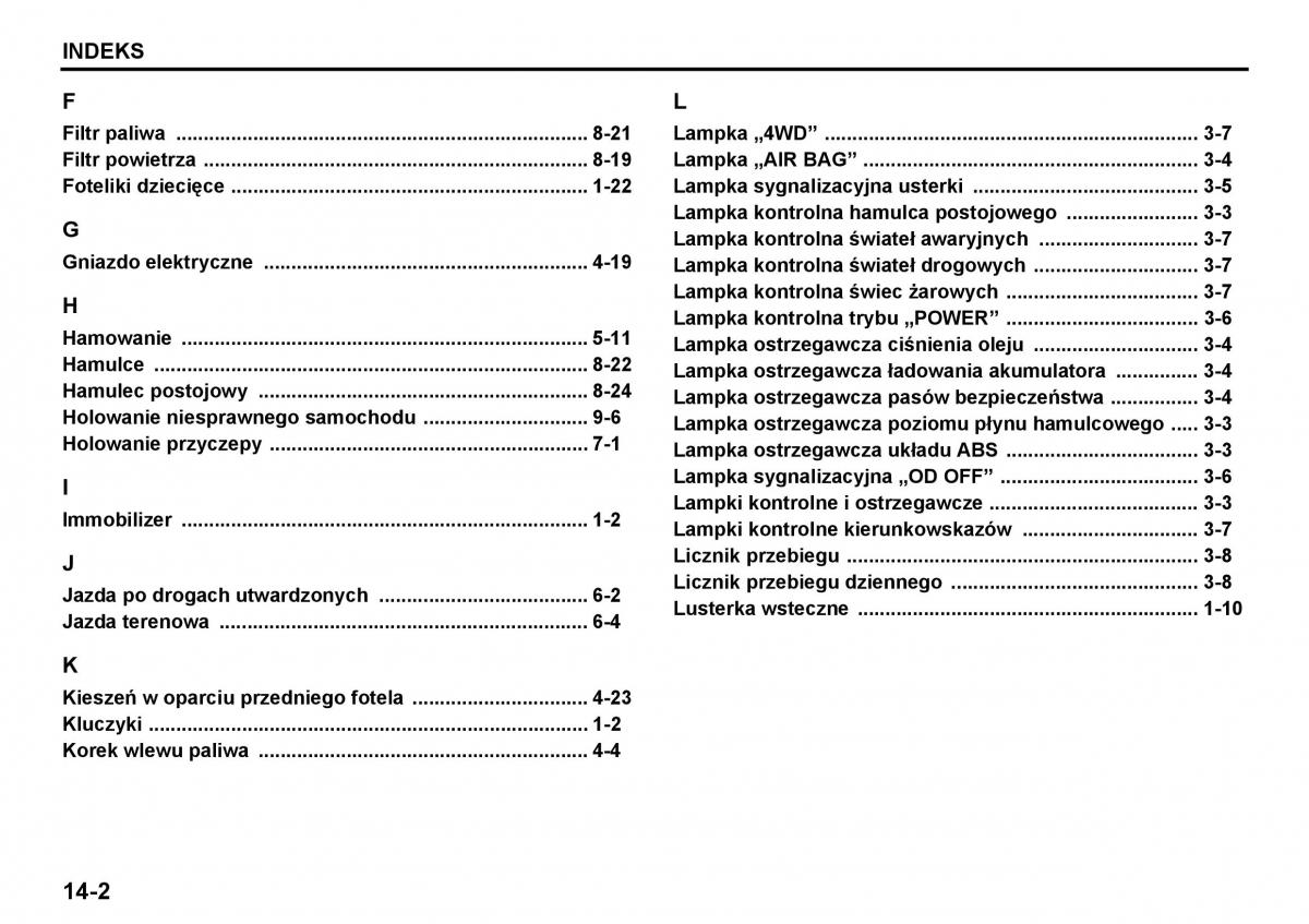 Suzuki Grand Vitara I 1 instrukcja obslugi / page 224