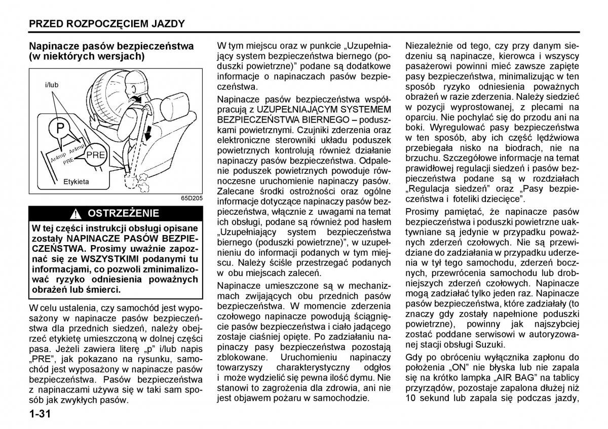 Suzuki Grand Vitara I 1 instrukcja / page 40