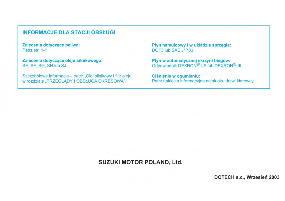 manual  Suzuki Grand Vitara I 1 instrukcja / page 232