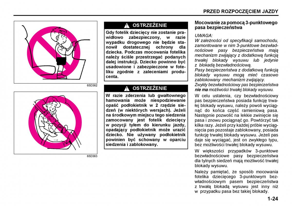 Suzuki Grand Vitara I 1 instrukcja obslugi / page 33