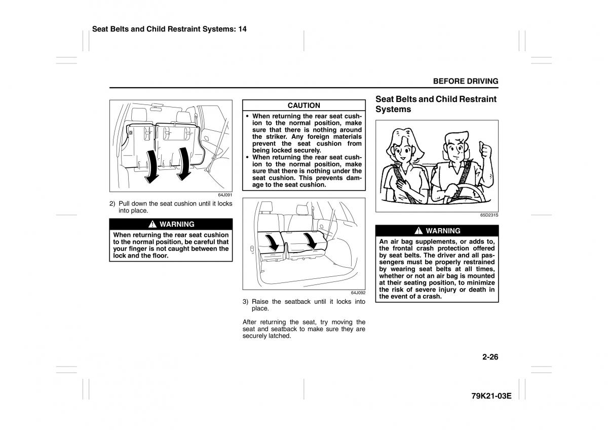 Suzuki Grand Vitara II 2 owners manual / page 43