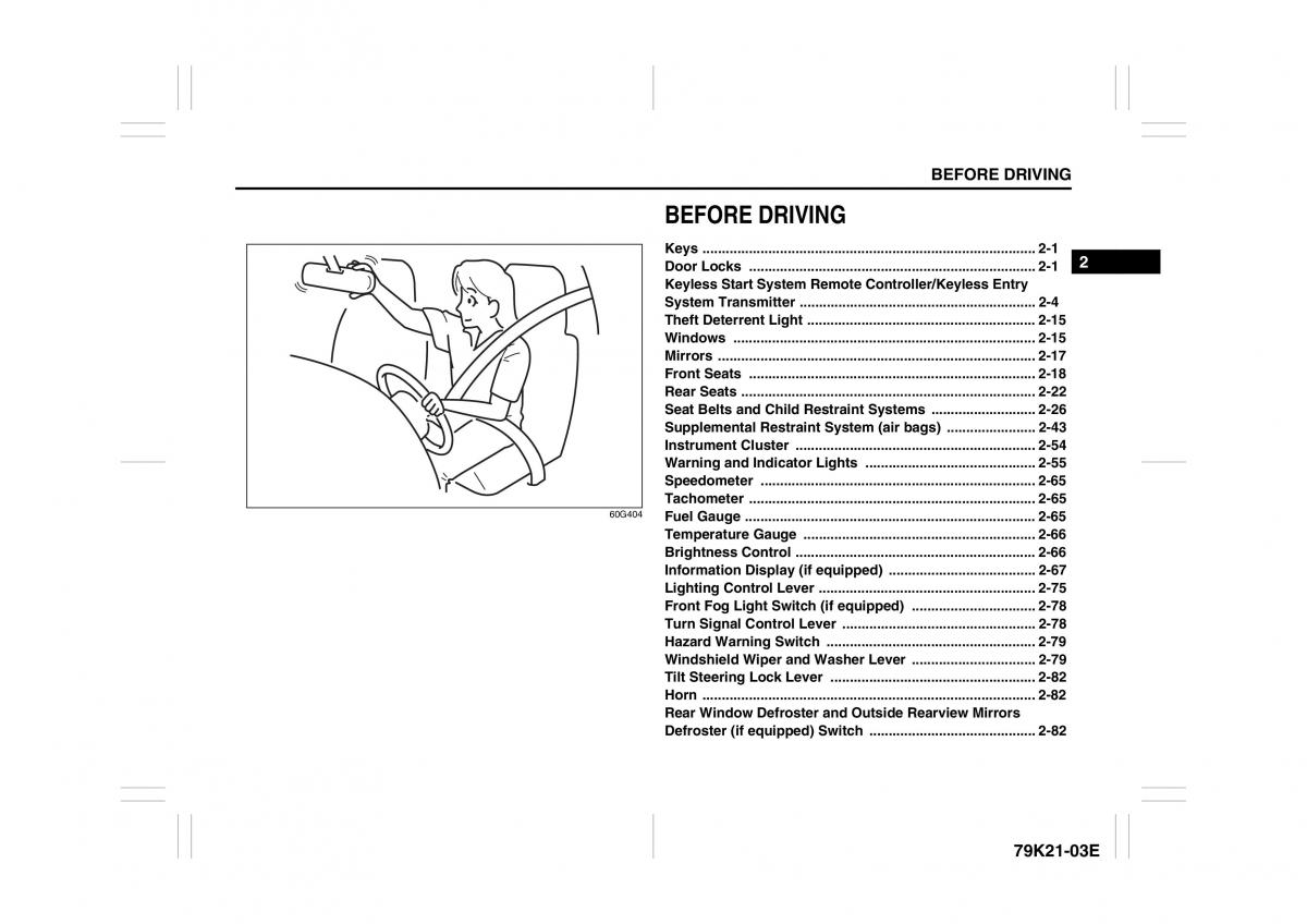 Suzuki Grand Vitara II 2 owners manual / page 17
