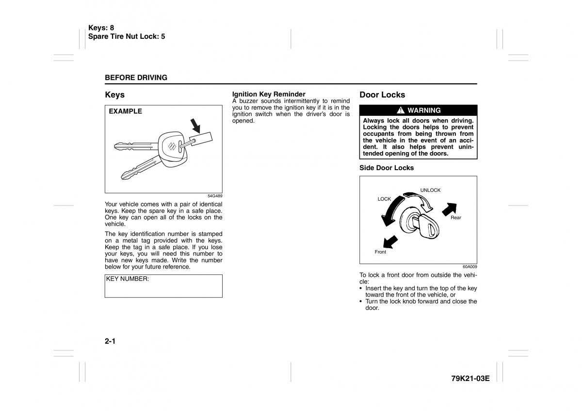 Suzuki Grand Vitara II 2 owners manual / page 18