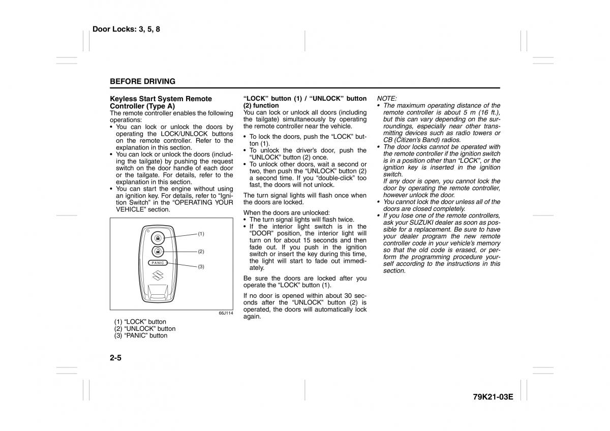 Suzuki Grand Vitara II 2 owners manual / page 22