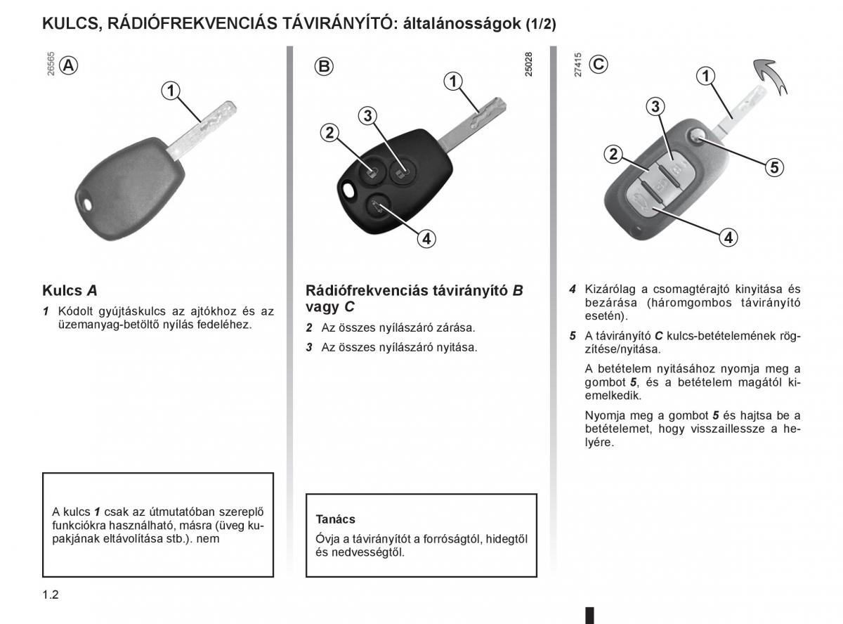 Renault Clio III 3 Kezelesi utmutato / page 8