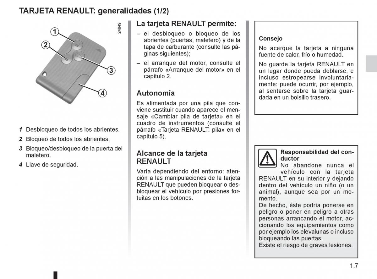 Renault Clio III 3 manual del propietario / page 13