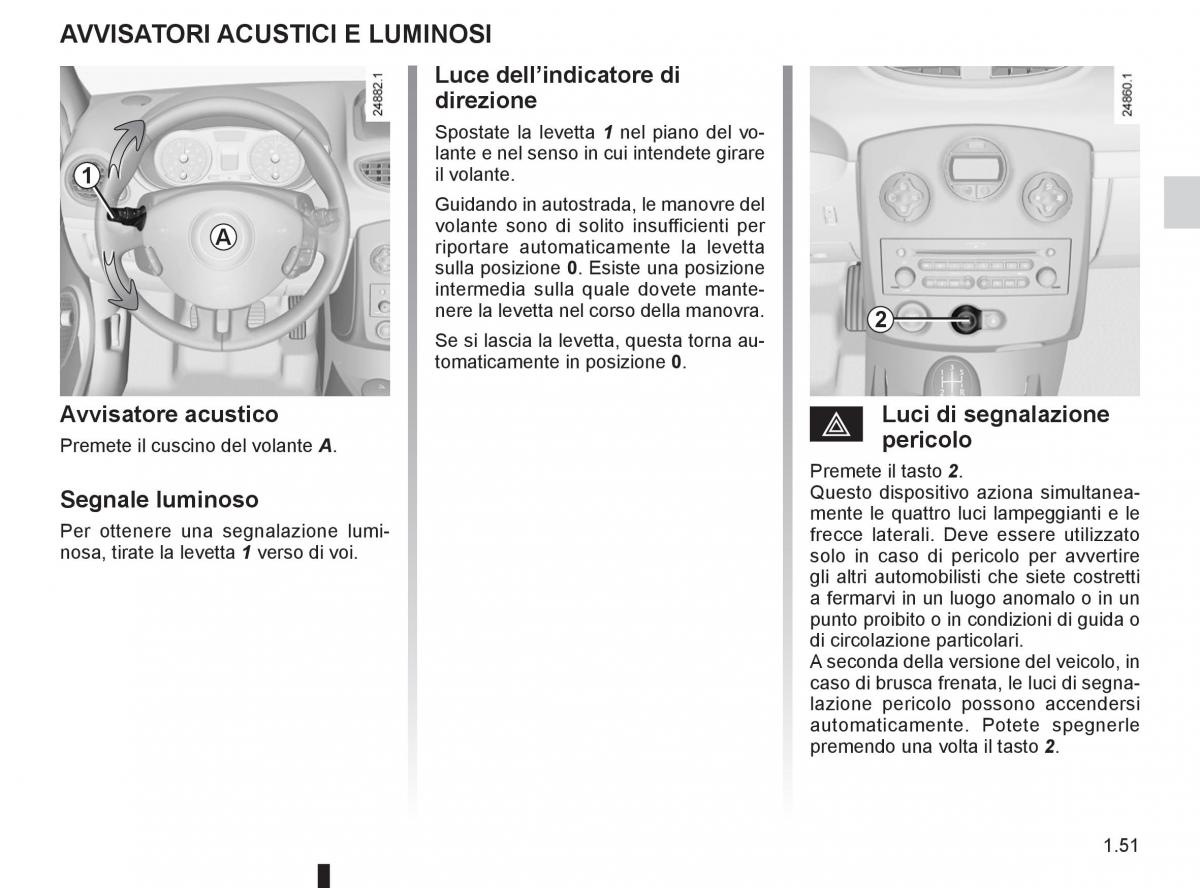 Renault Clio III 3 manuale del proprietario / page 57