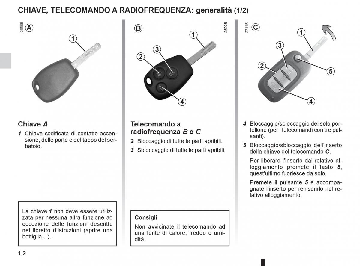 Renault Clio III 3 manuale del proprietario / page 8