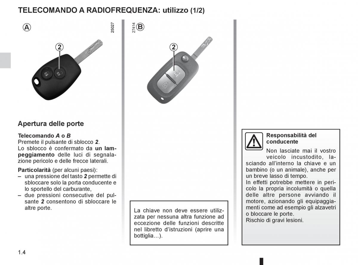 Renault Clio III 3 manuale del proprietario / page 10