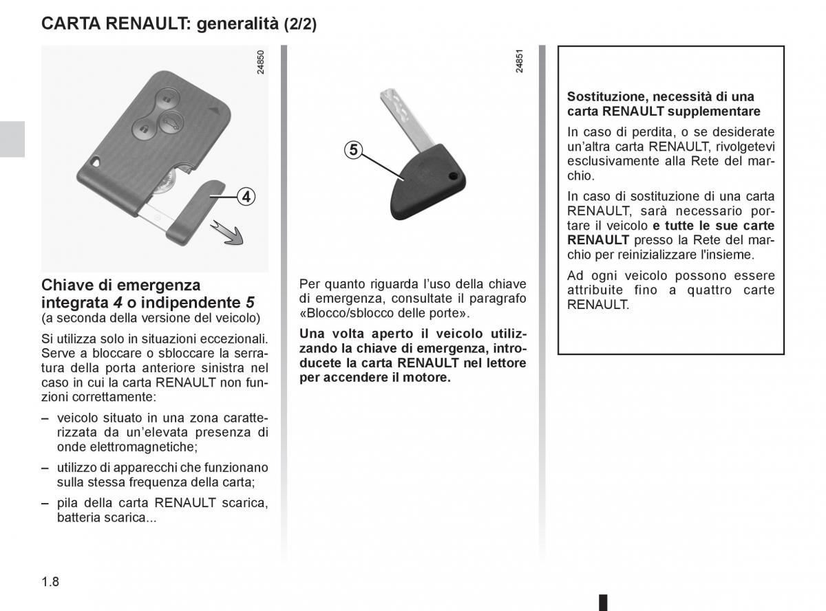 Renault Clio III 3 manuale del proprietario / page 14