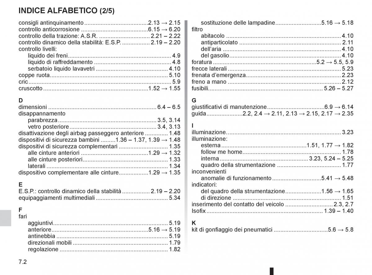 Renault Clio III 3 manuale del proprietario / page 258