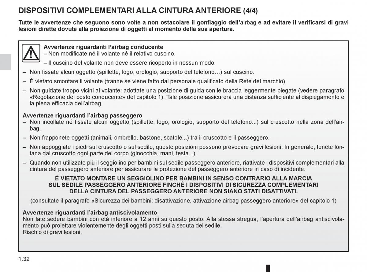 Renault Clio III 3 manuale del proprietario / page 38