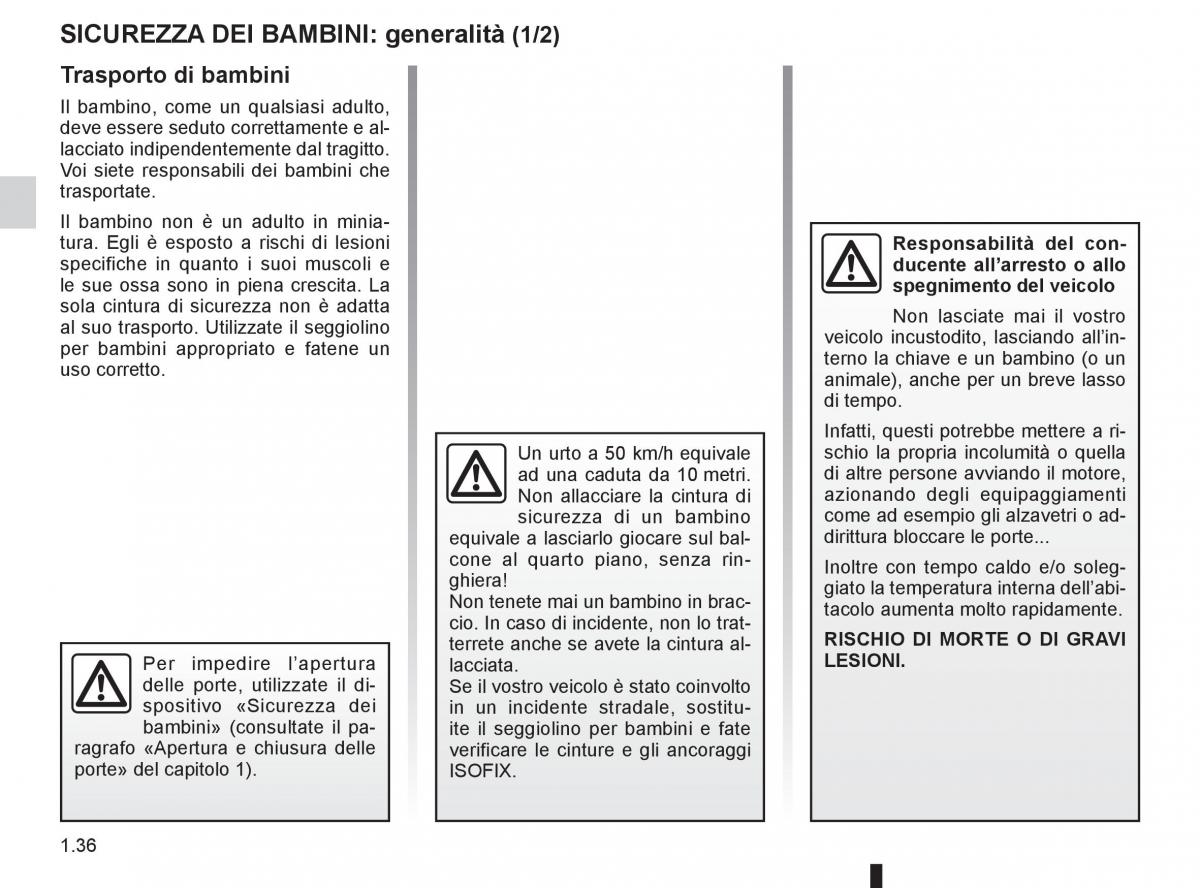 Renault Clio III 3 manuale del proprietario / page 42
