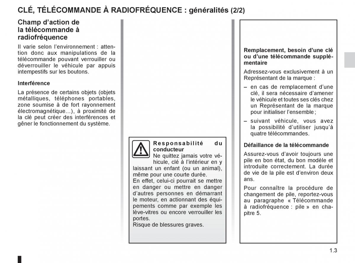 Renault Clio III 3 manuel du proprietaire / page 9
