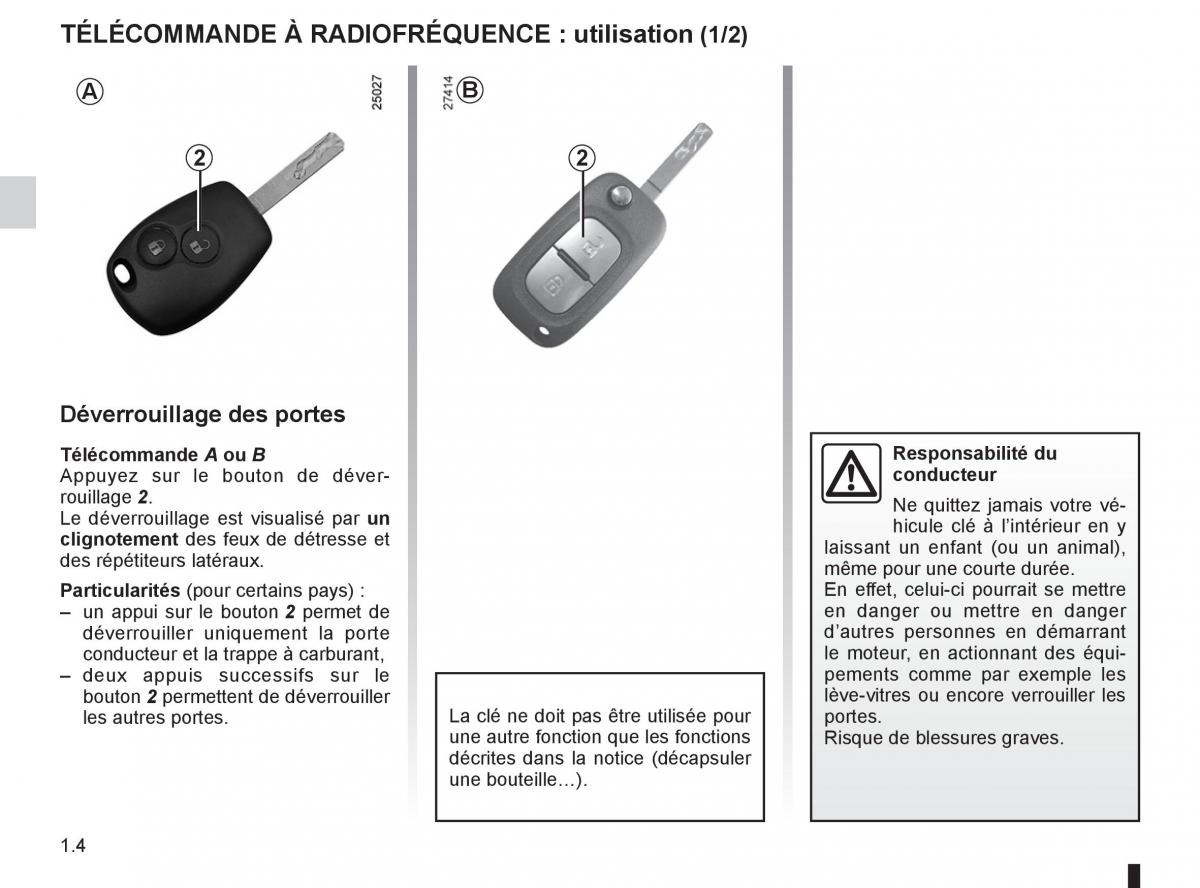 Renault Clio III 3 manuel du proprietaire / page 10