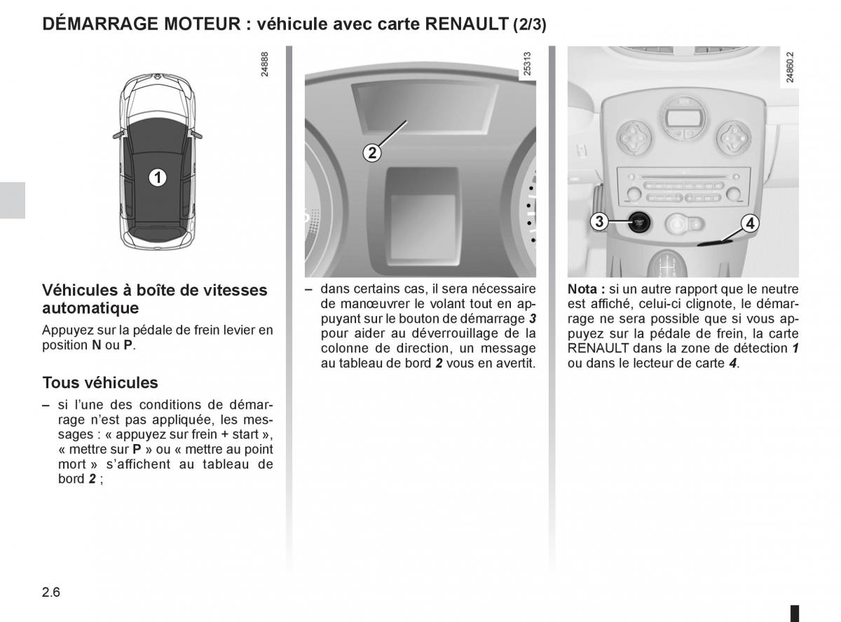 Renault Clio III 3 manuel du proprietaire / page 100