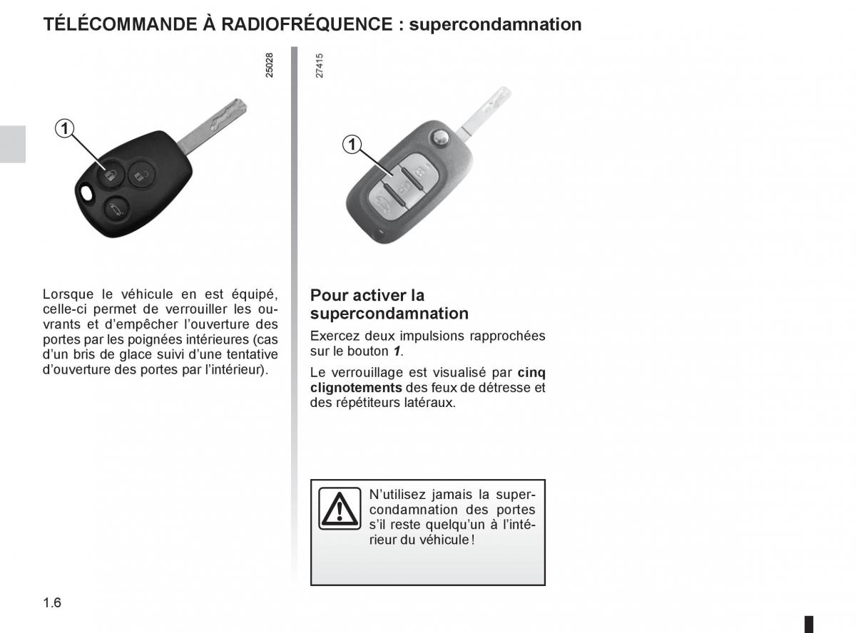 Renault Clio III 3 manuel du proprietaire / page 12