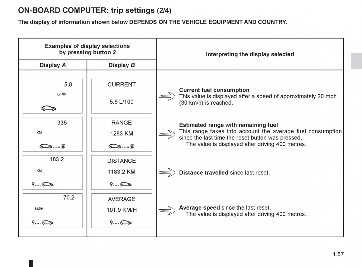 Renault Clio III 3 owners manual / page 73