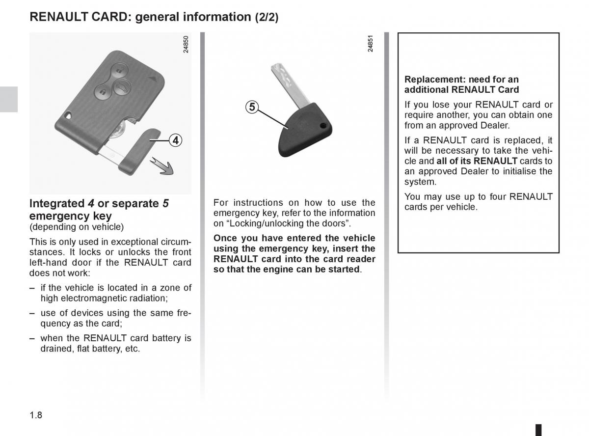 Renault Clio III 3 owners manual / page 14